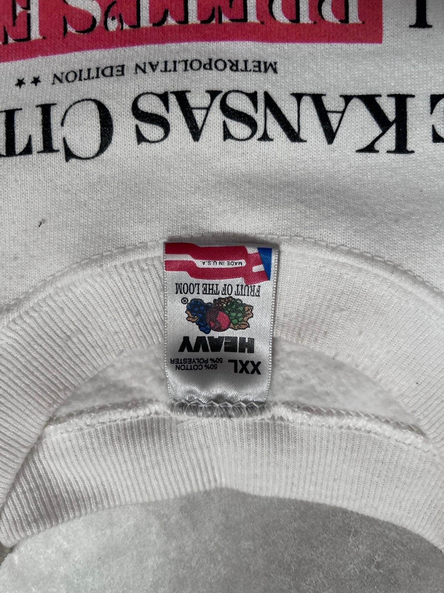 1993 Vintage Kansas City Royals George Brett Retirement White Crewneck - XXL - XXL | Martin City Vintage