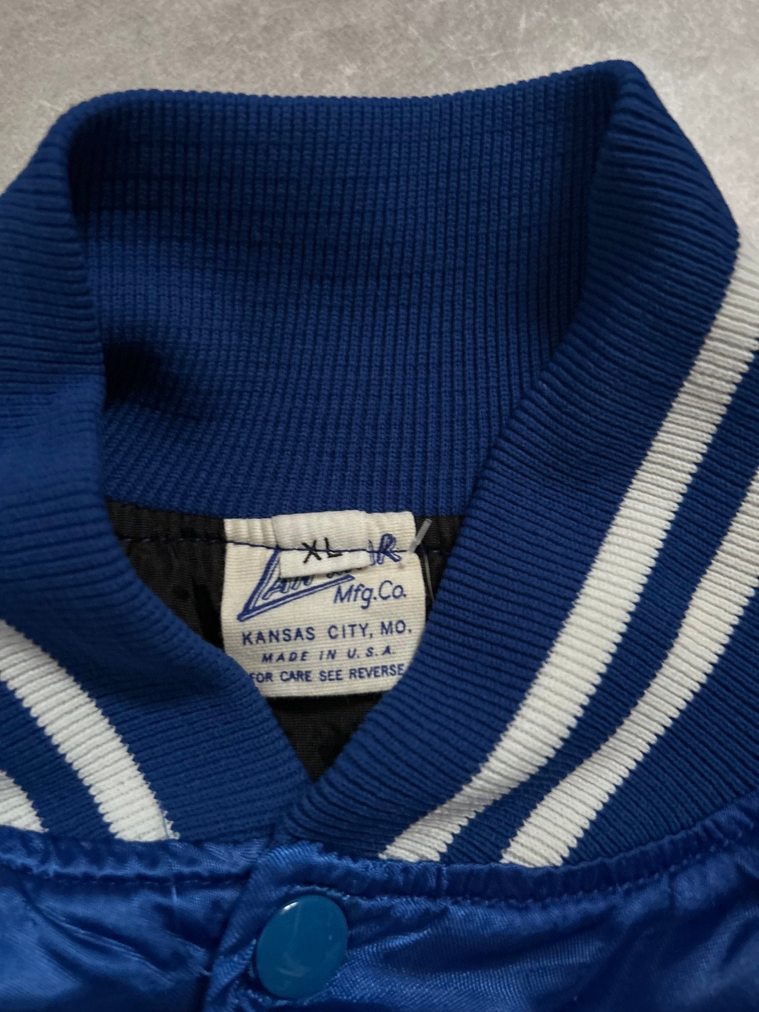 90s Vintage Kansas City Royals Satin Blue Jacket - XL - XL | Martin City Vintage