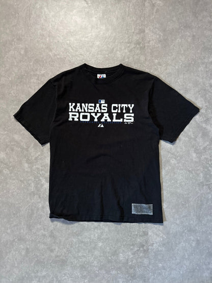 2000s Vintage Kansas City Royals Majestic Black T Shirt - M - M | Martin City Vintage