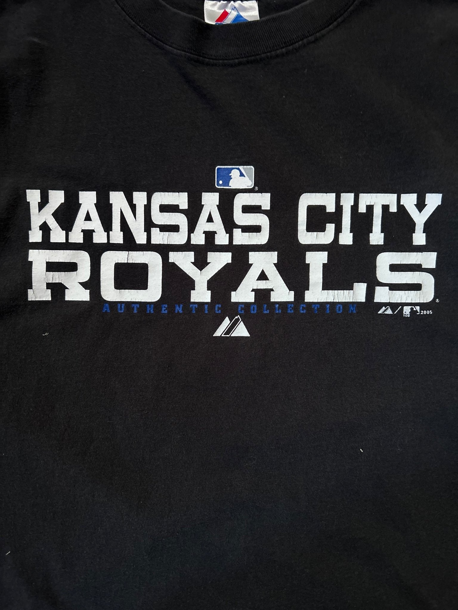 2000s Vintage Kansas City Royals Majestic Black T Shirt - M - M | Martin City Vintage
