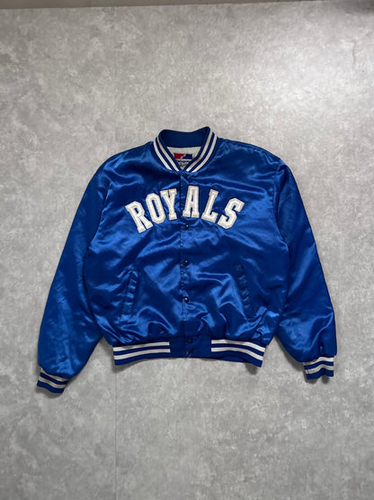 90s Vintage Kansas City Royals Blue Satin Jacket - XL - XL | Martin City Vintage