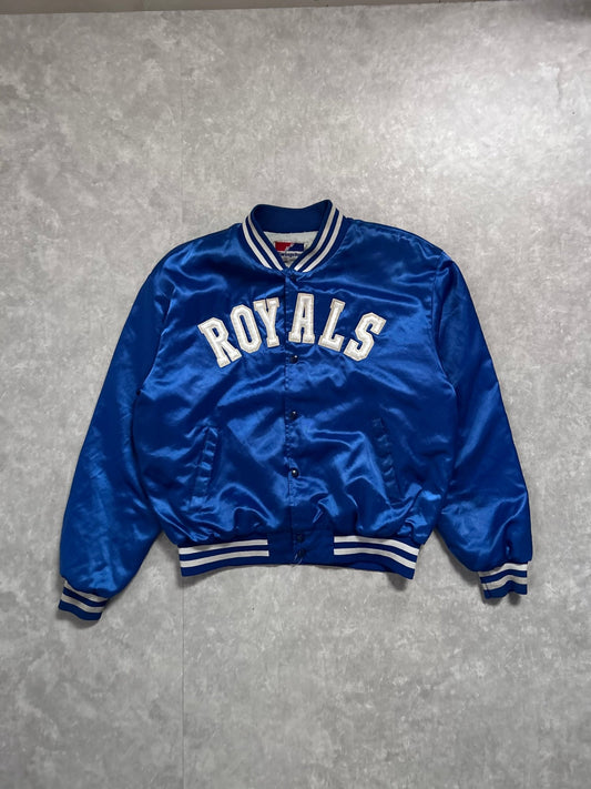 90s Vintage Kansas City Royals Blue Satin Jacket - XL - XL | Martin City Vintage