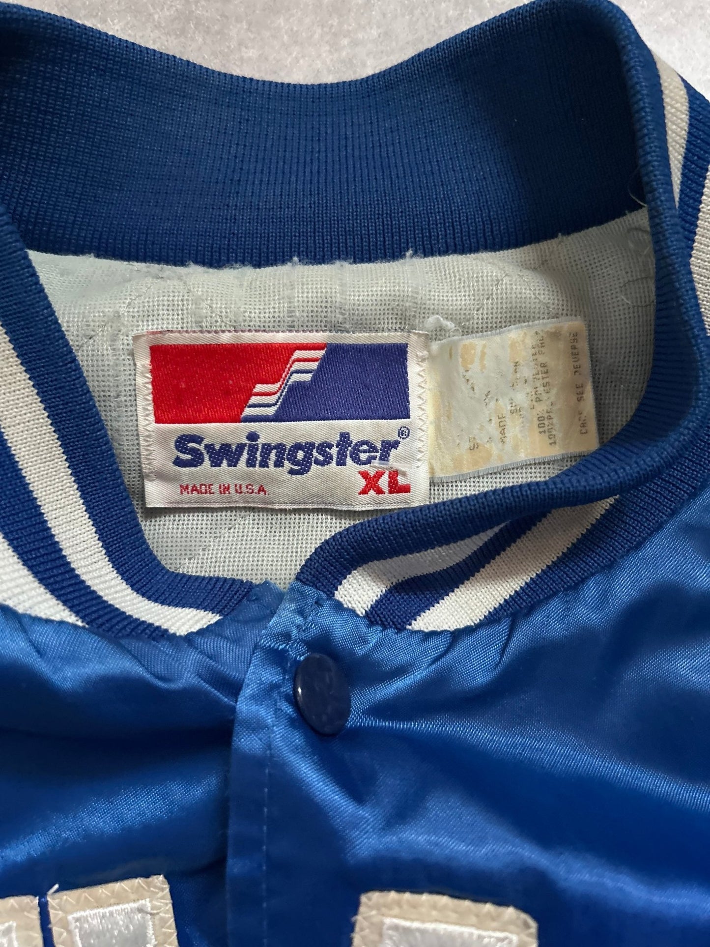 90s Vintage Kansas City Royals Blue Satin Jacket - XL - XL | Martin City Vintage