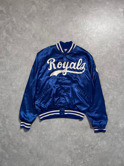 90s Vintage Kansas City Royals Blue Satin Jacket - L - L | Martin City Vintage
