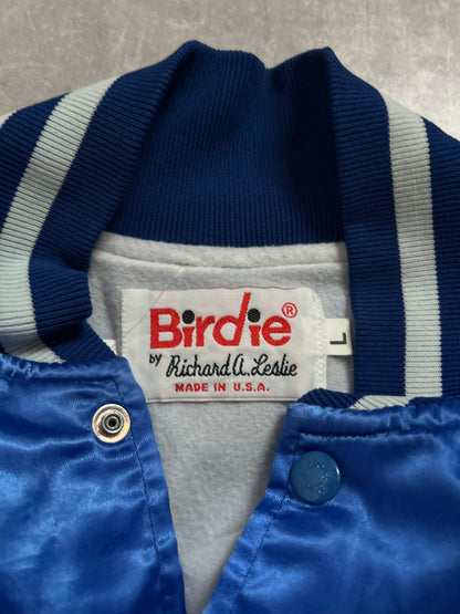 90s Vintage Kansas City Royals Birdie Blue Satin Jacket - L - L | Martin City Vintage