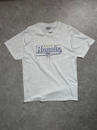 2000s Vintage Kansas City Royals Embroidered White T Shirt - L - L | Martin City Vintage