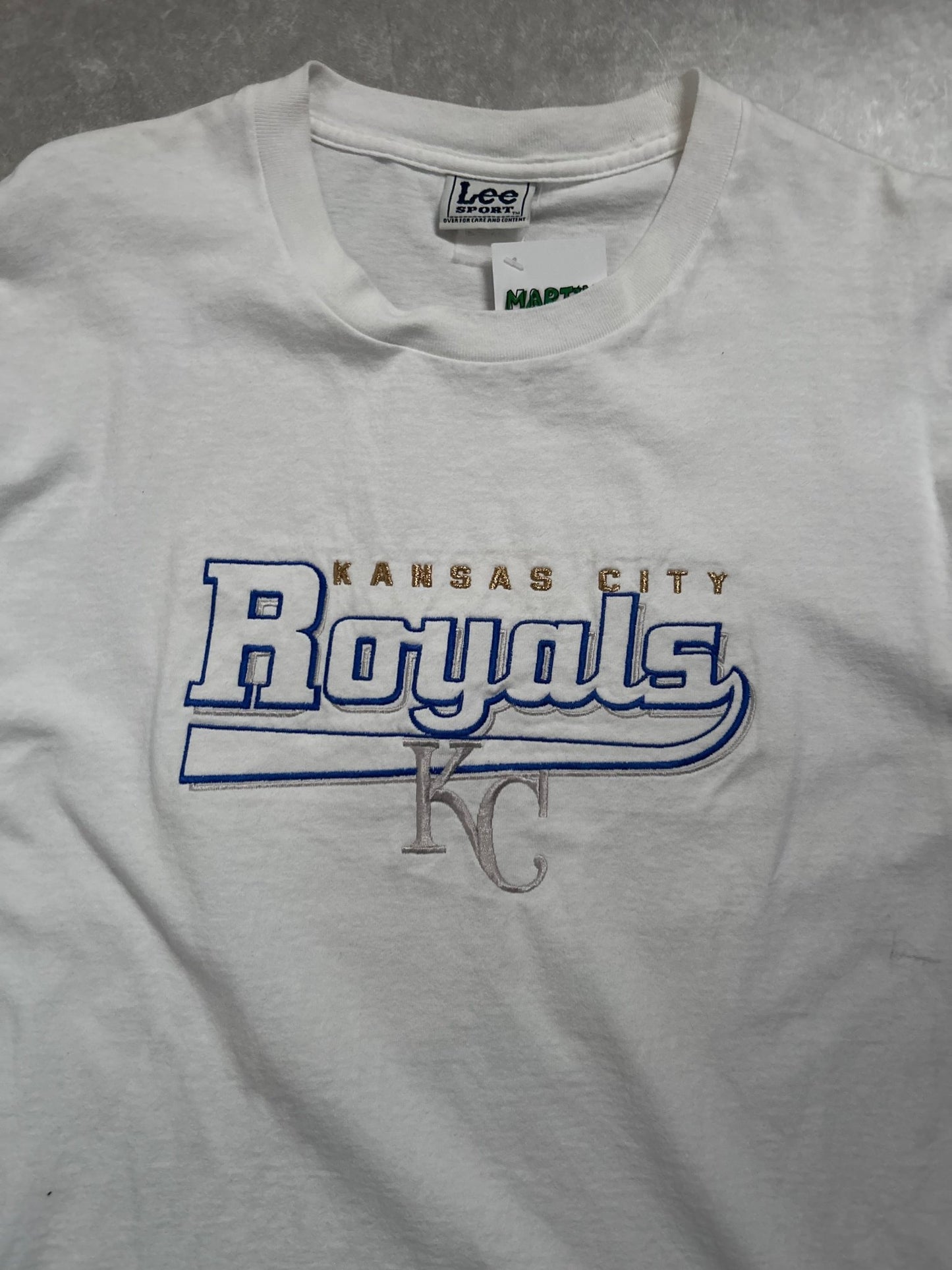 2000s Vintage Kansas City Royals Embroidered White T Shirt - L - L | Martin City Vintage