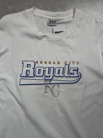 2000s Vintage Kansas City Royals Embroidered White T Shirt - L - L | Martin City Vintage