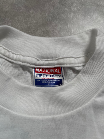 1985 Vintage Kansas City Royals World Series Champs Newspaper White T Shirt - M - M | Martin City Vintage