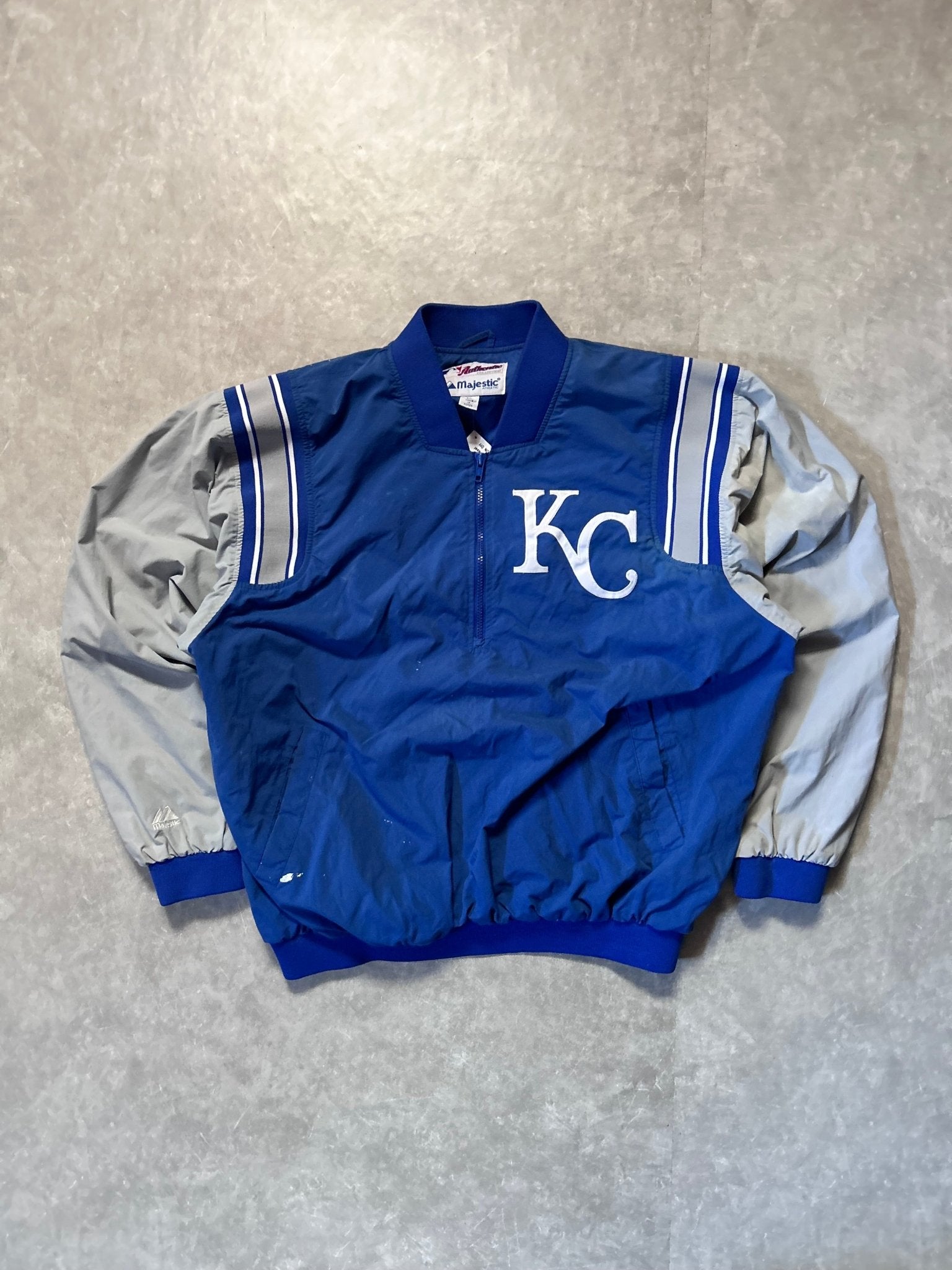 90s Vintage Kansas City Royals Blue Majestic Pullover - XL - XL | Martin City Vintage