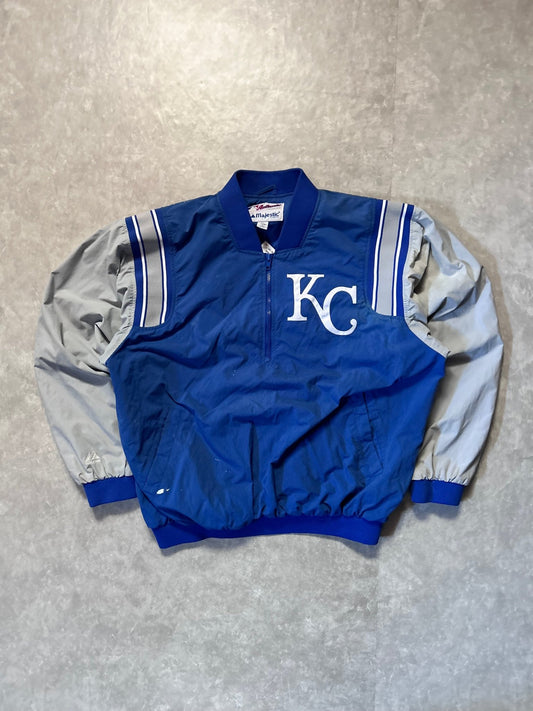 90s Vintage Kansas City Royals Blue Majestic Pullover - XL - XL | Martin City Vintage