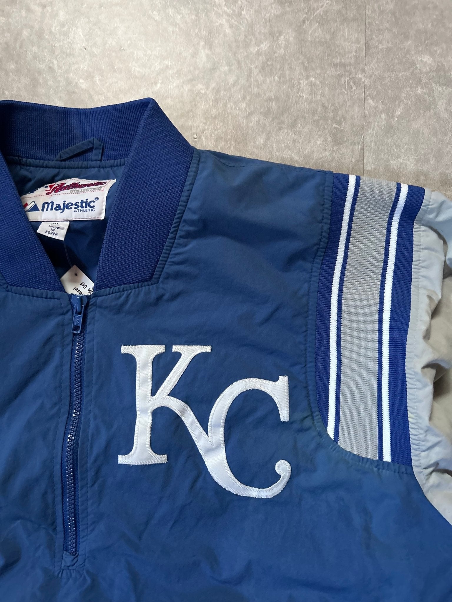 90s Vintage Kansas City Royals Blue Majestic Pullover - XL - XL | Martin City Vintage
