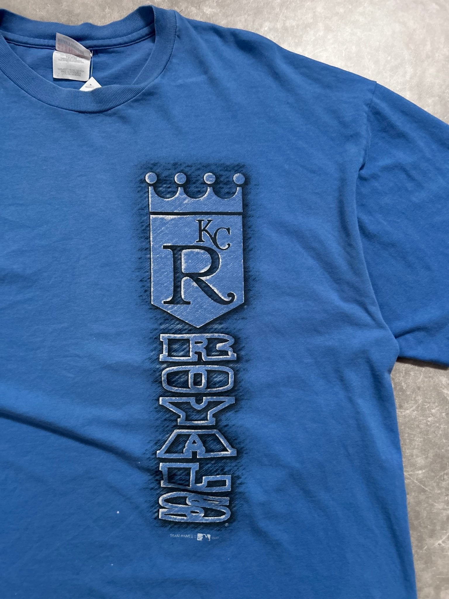 90s Vintage Kansas City Royals Blue T Shirt - XXL - XXL | Martin City Vintage