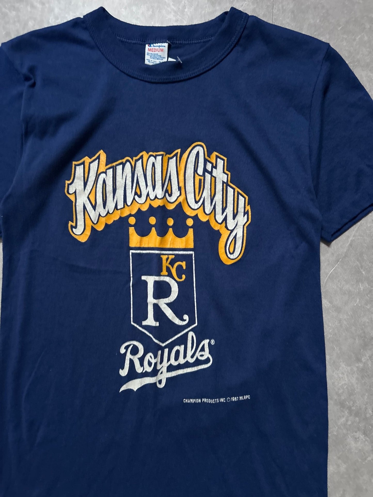 1987 Vintage Kansas City Royals Blue T Shirt - M - M | Martin City Vintage