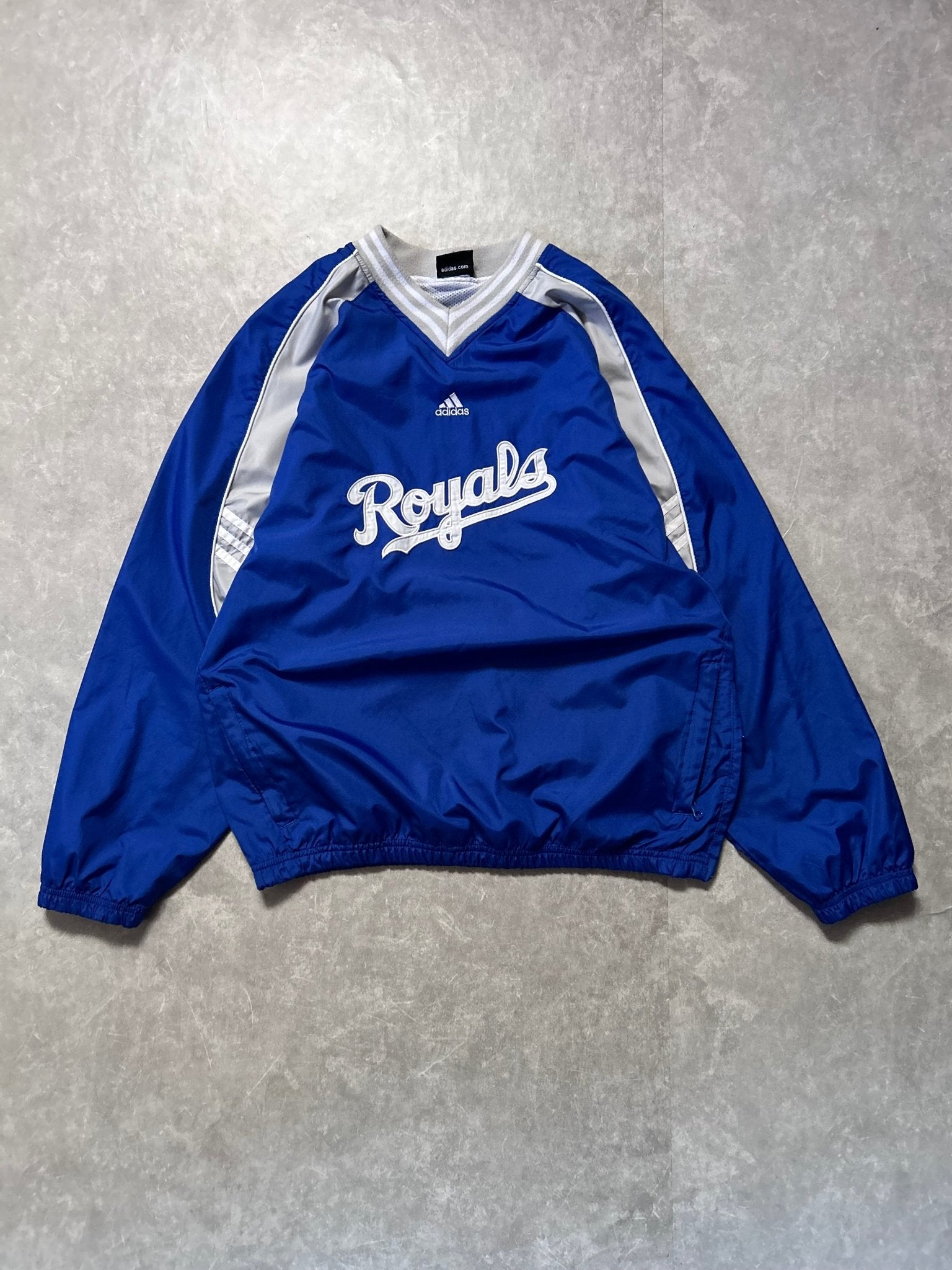 2000s Vintage Kansas City Royals Adidas Blue Pullover - L - L | Martin City Vintage