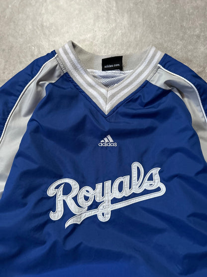 2000s Vintage Kansas City Royals Adidas Blue Pullover - L - L | Martin City Vintage