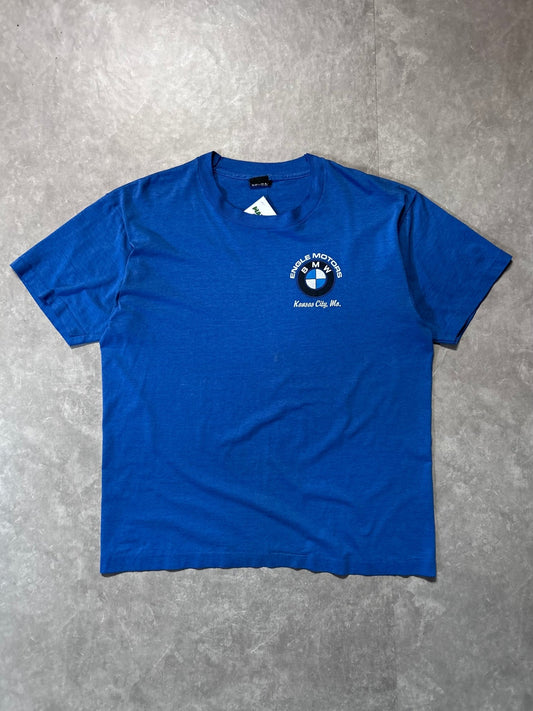 90s Vintage BMW Kansas City Blue T Shirt - XL - XL | Martin City Vintage