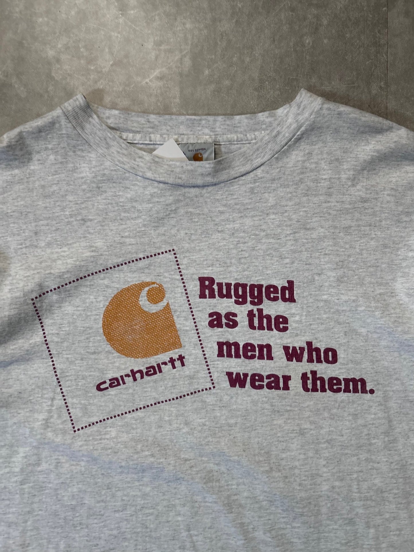 90s Vintage Carhartt Heather Gray T Shirt - L - L | Martin City Vintage