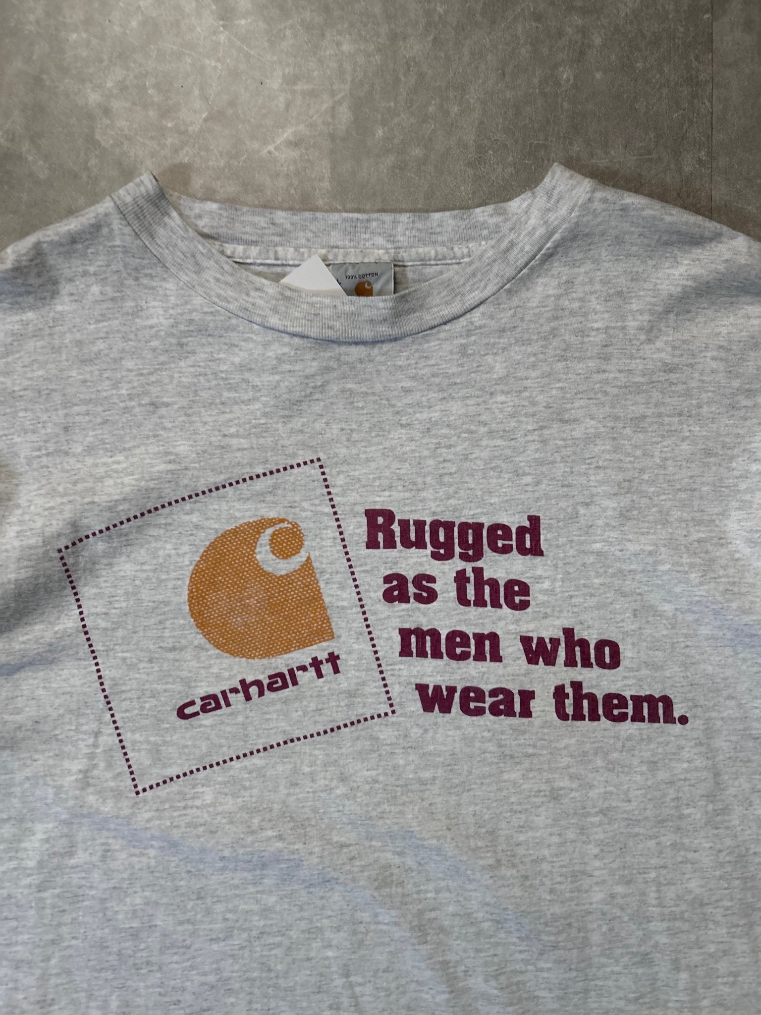 90s Vintage Carhartt Heather Gray T Shirt - L - L | Martin City Vintage