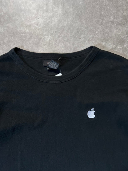 2000s Vintage Apple Embroidered Black T Shirt - L - | Martin City Vintage
