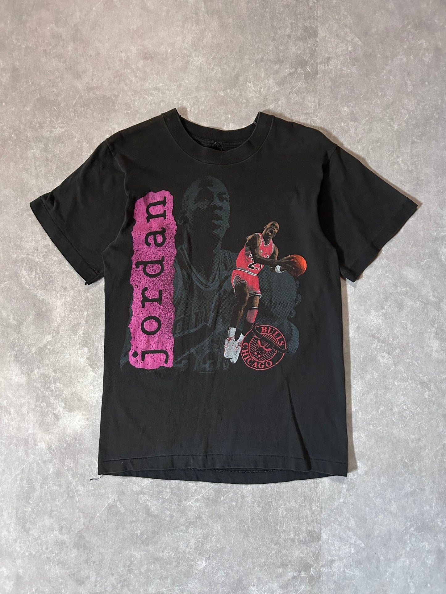 90s Vintage Michael Jordan Chicago Bulls Salem Black T Shirt - L - L | Martin City Vintage