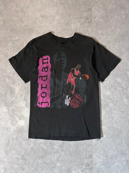 90s Vintage Michael Jordan Chicago Bulls Salem Black T Shirt - L - L | Martin City Vintage