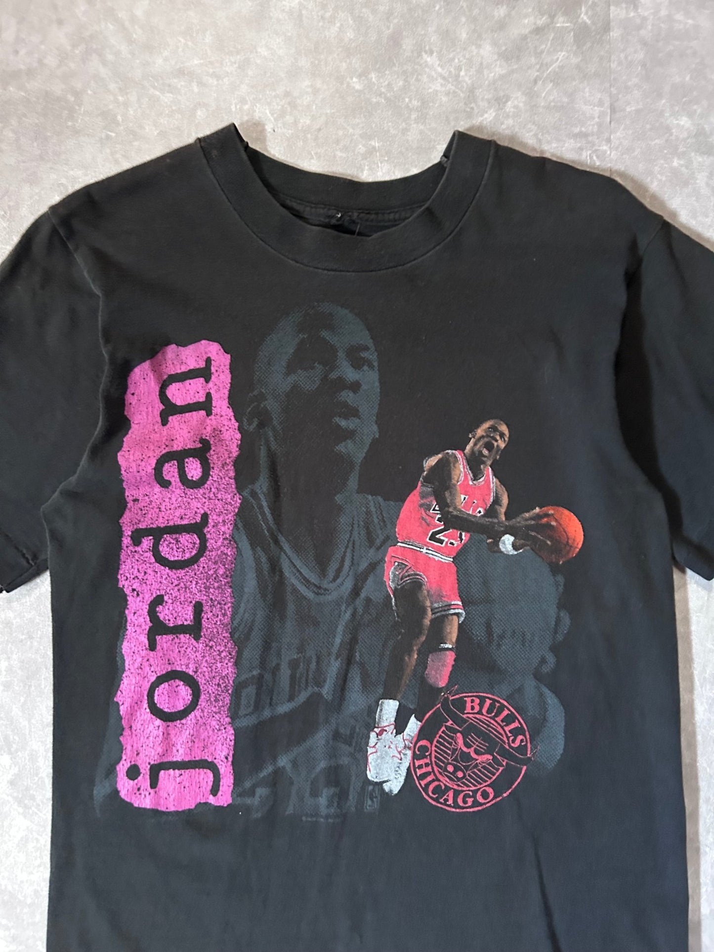 90s Vintage Michael Jordan Chicago Bulls Salem Black T Shirt - L - L | Martin City Vintage