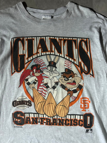 90's Vintage San Francisco Giants Looney Tunes Heather Gray T-Shirt - L - L | Martin City Vintage