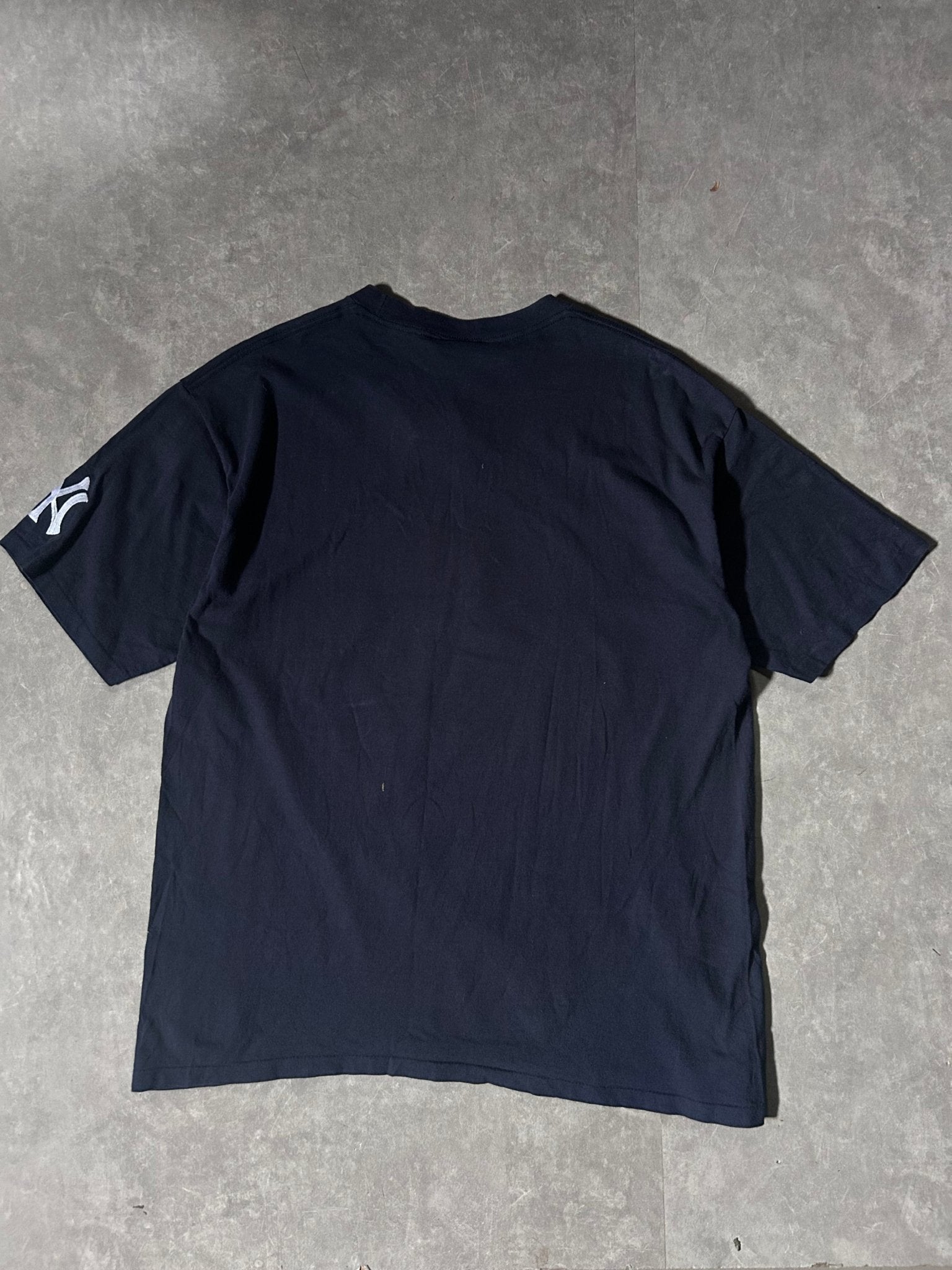 90's Vintage New York Yankees Nutmeg Navy T-Shirt - XL - XL | Martin City Vintage