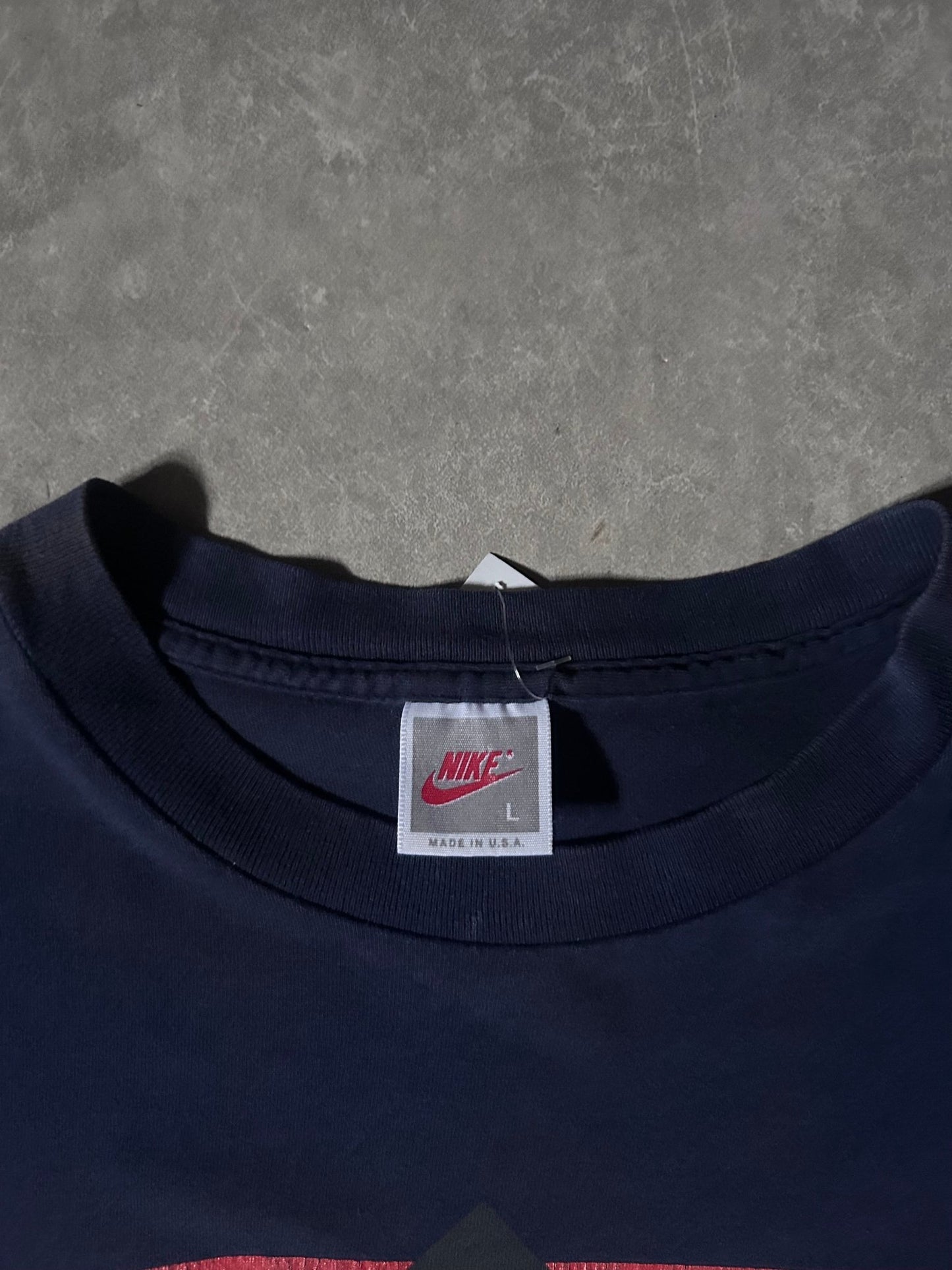 90's Vintage New York Yankees Nike Navy T-Shirt - L - L | Martin City Vintage
