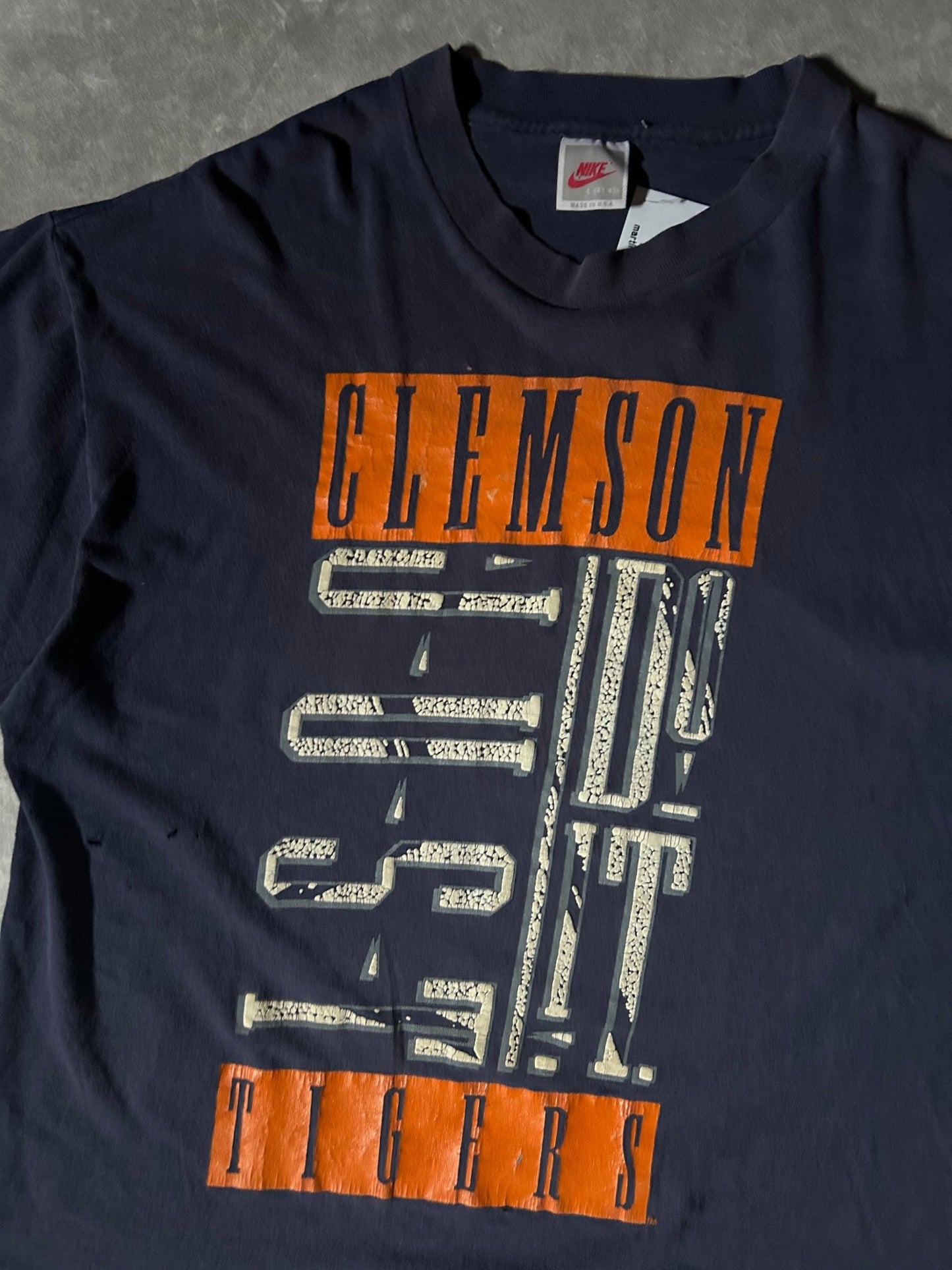 2000's Vintage Clemson Tigers Nike Navy T-Shirt - L - L | Martin City Vintage