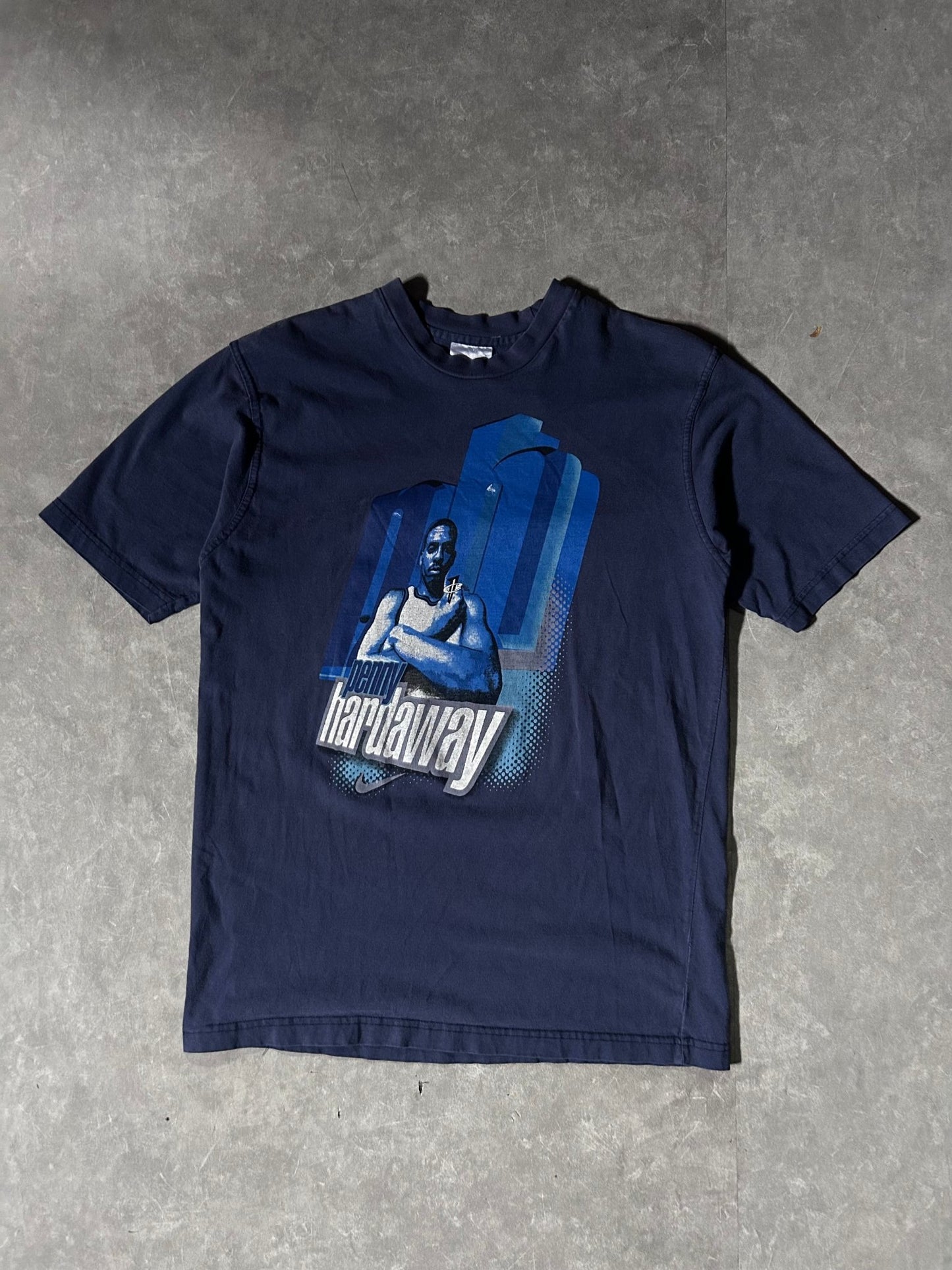 90's Vintage Penny Hardaway Nike Foamposite Navy T-Shirt - L - L | Martin City Vintage