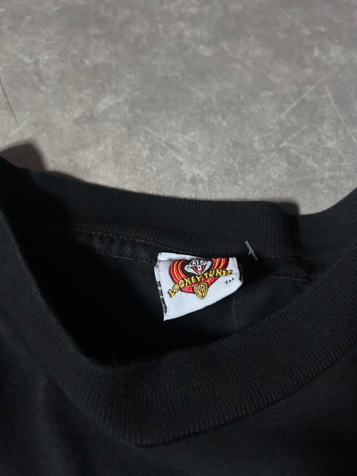 90's Vintage New York Jets Looney Tunes Black Long Sleeve - M - M | Martin City Vintage