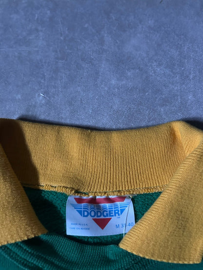 90's Vintage Notre Dame Fighting Irish Green Collared Crewneck - M - M | Martin City Vintage