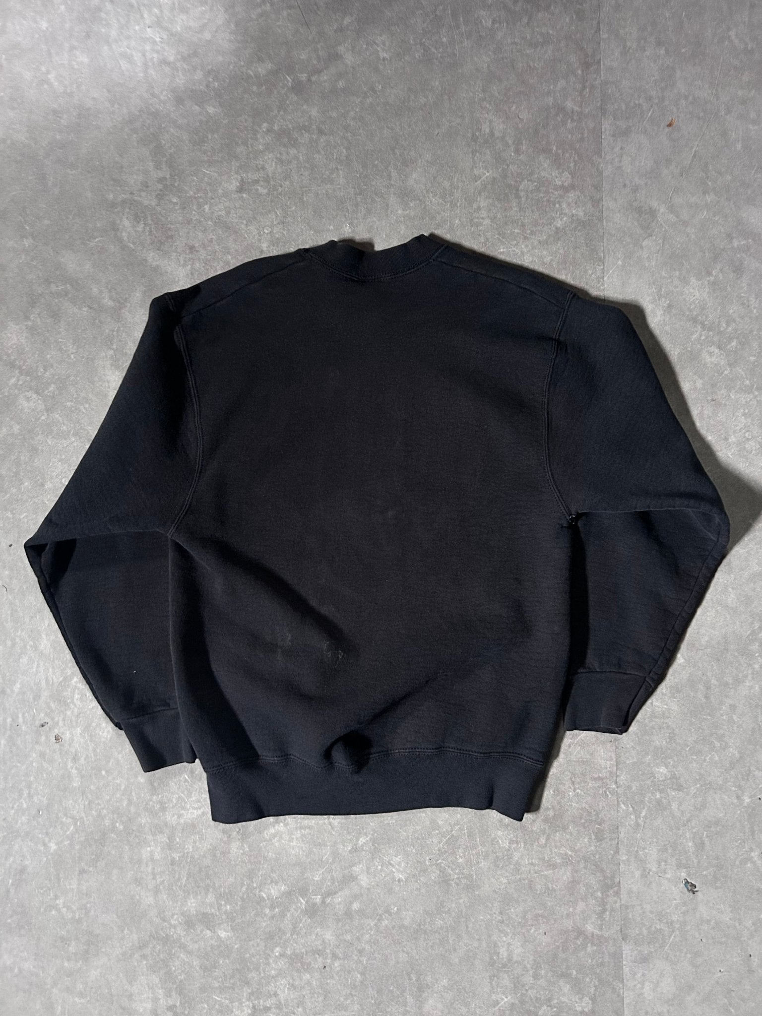 90's Vintage Kansas City Chiefs Big Print Black Crewneck - M - M | Martin City Vintage