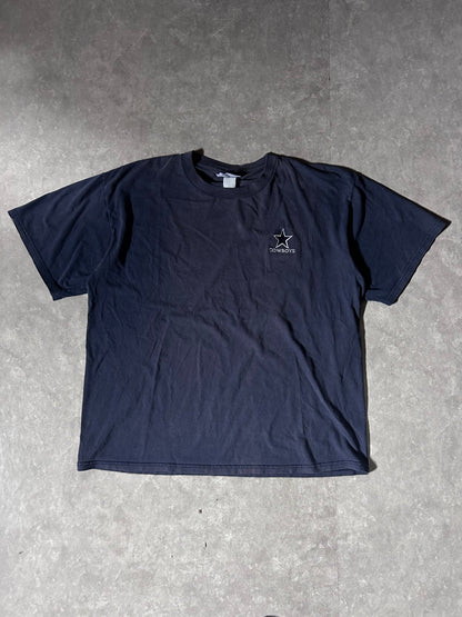 90's Vintage Dallas Cowboys Minimal Embroidered Navy T-Shirt - XL - XL | Martin City Vintage