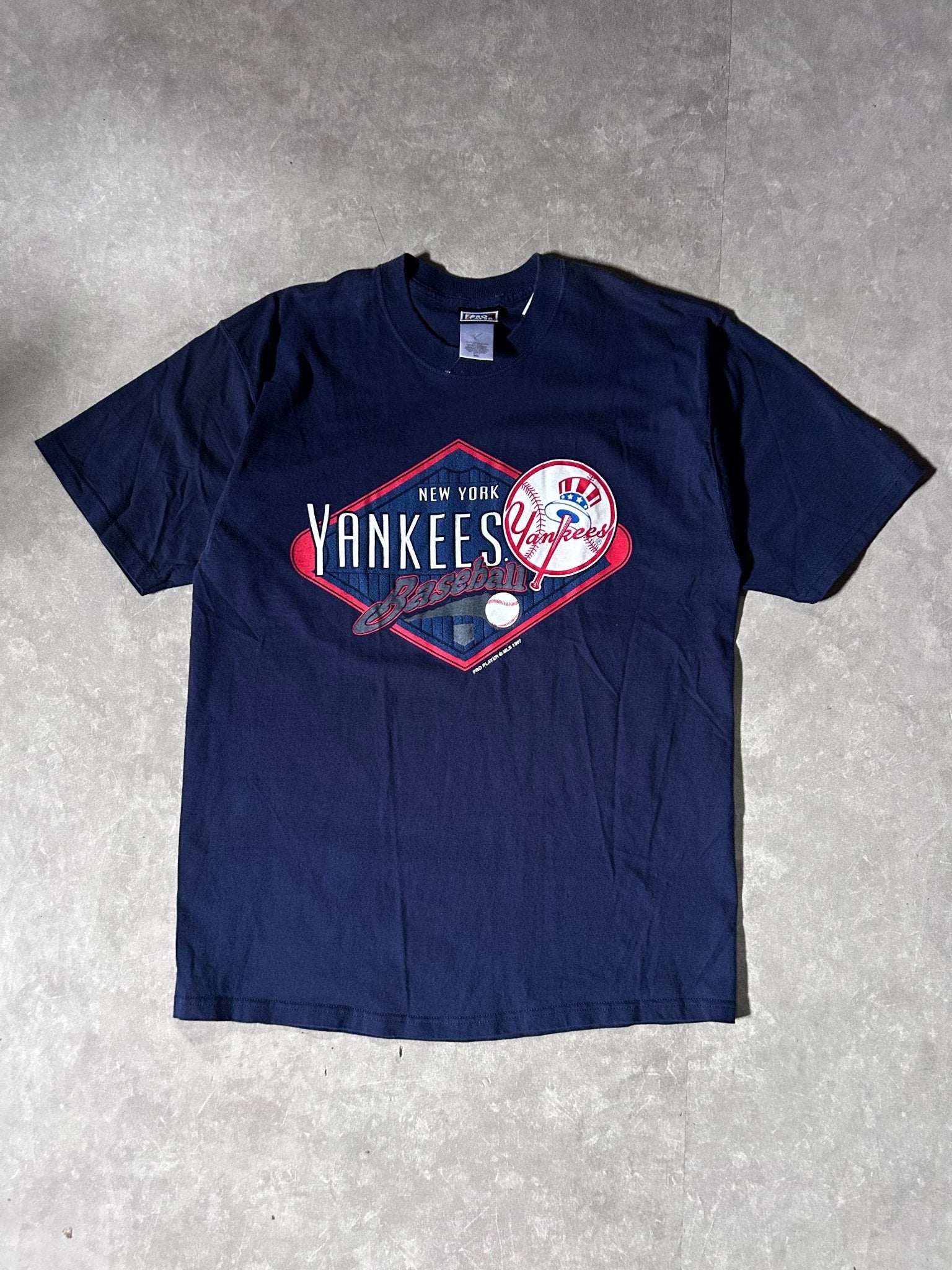 2000's Vintage New York Yankees Pro PlayerNavy T-Shirt - L - L | Martin City Vintage