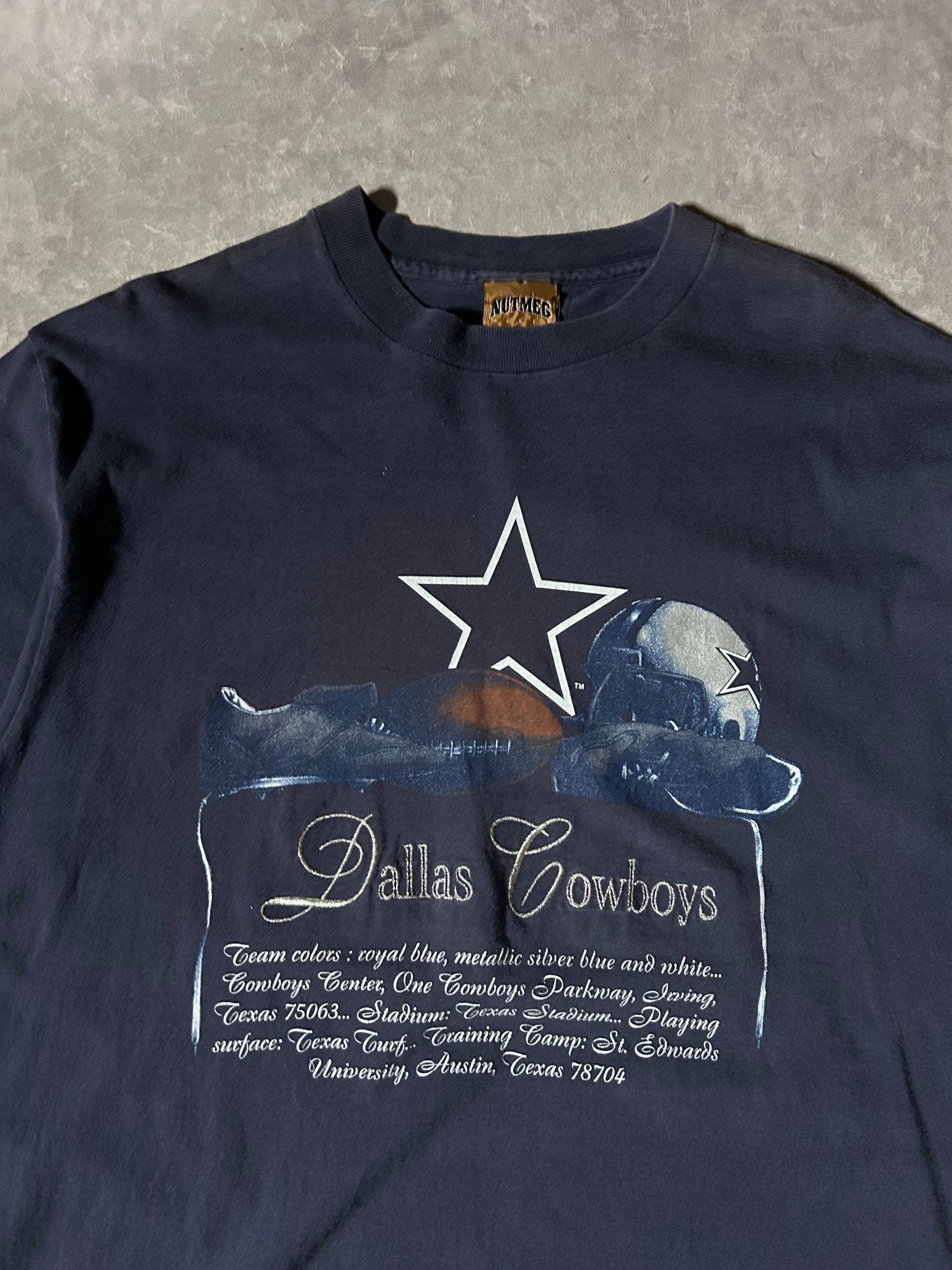 90's Vintage Dallas Cowboys Nutmeg Navy T-Shirt - XL - XL | Martin City Vintage