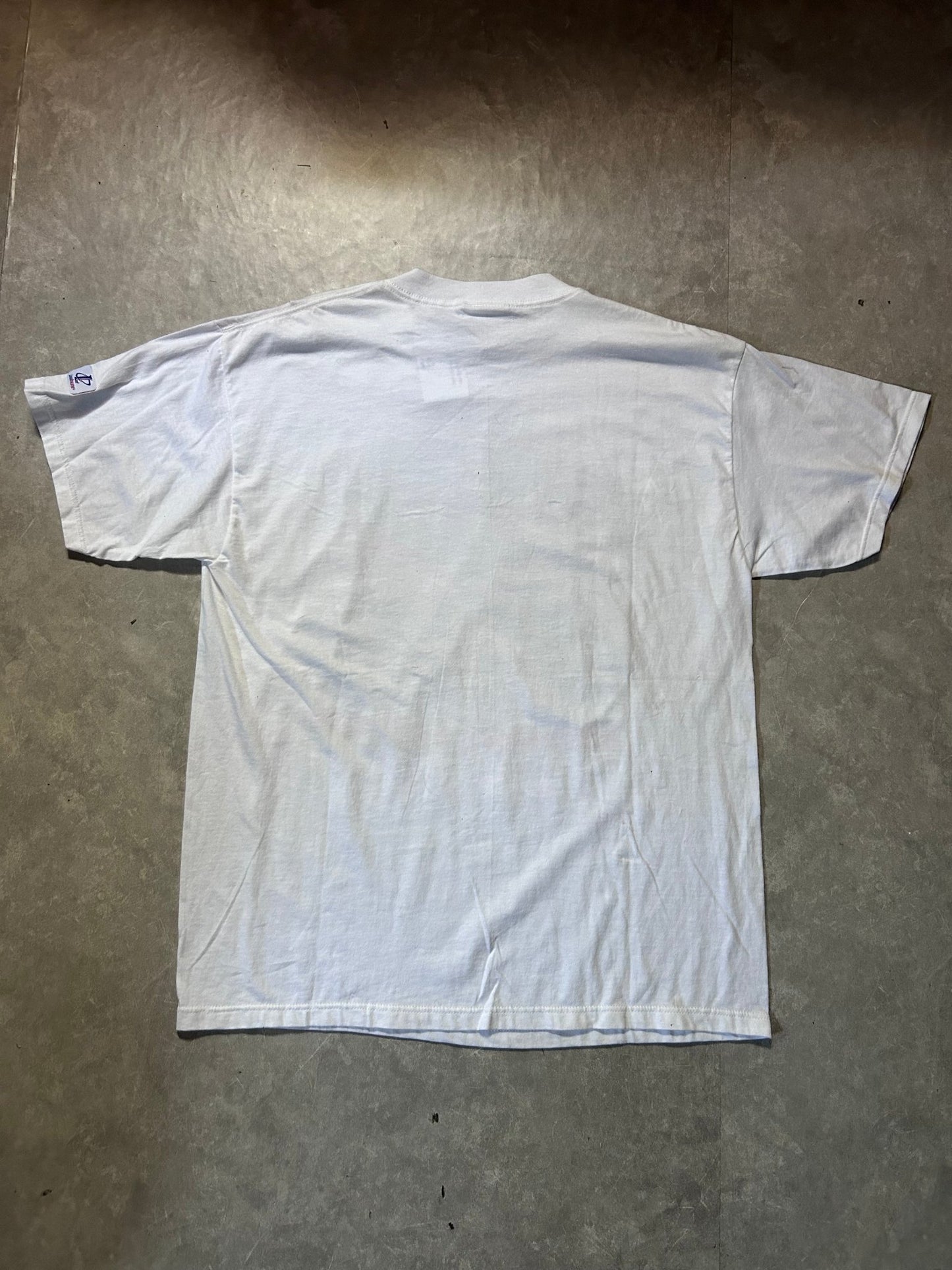 1999 Vintage Super Bowl XXXIII Atlanta Falcons Vs. Denver Broncos White T-Shirt - L - L | Martin City Vintage