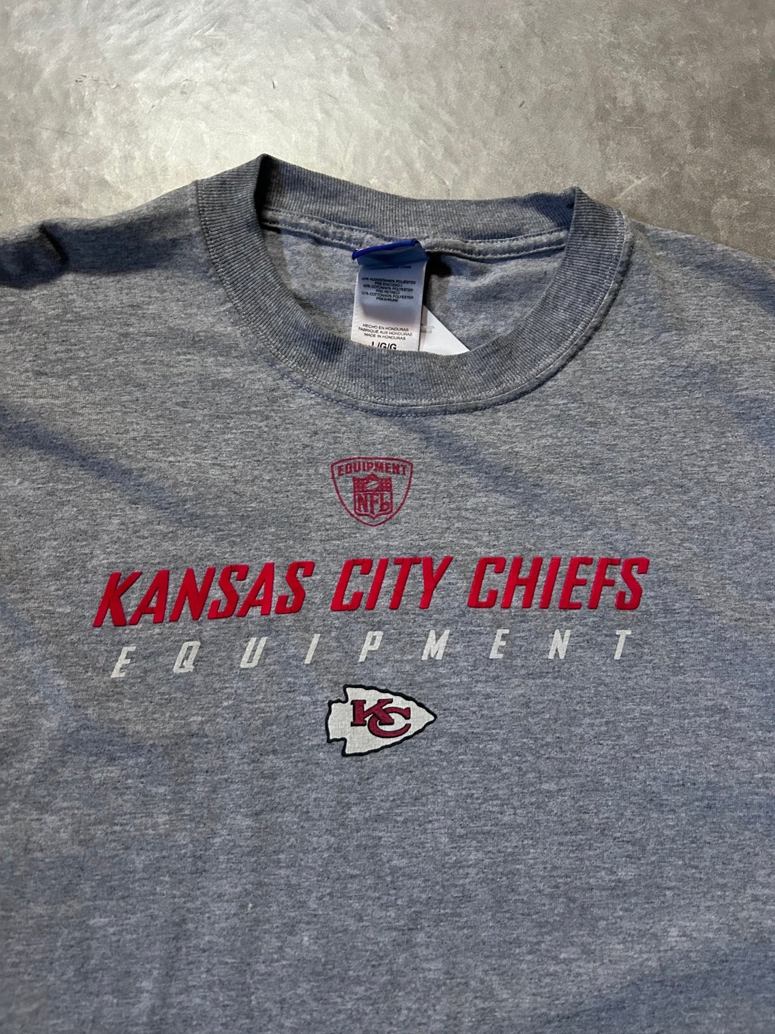 2000's Vintage Kansas City Chiefs Reebok Gray T-Shirt - L - L | Martin City Vintage