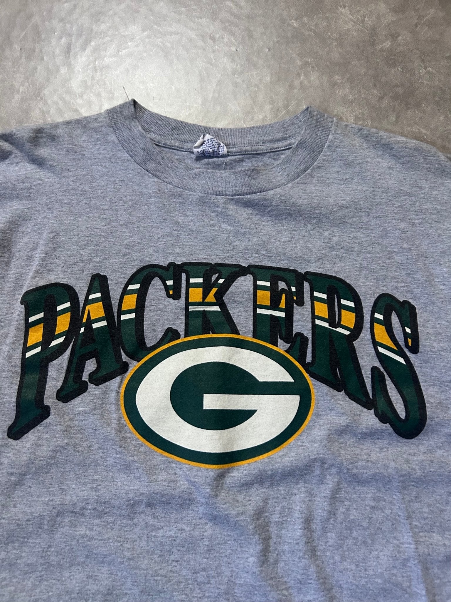 90's Vintage Green Bay Packers Starter Gray T-Shirt - L - L | Martin City Vintage
