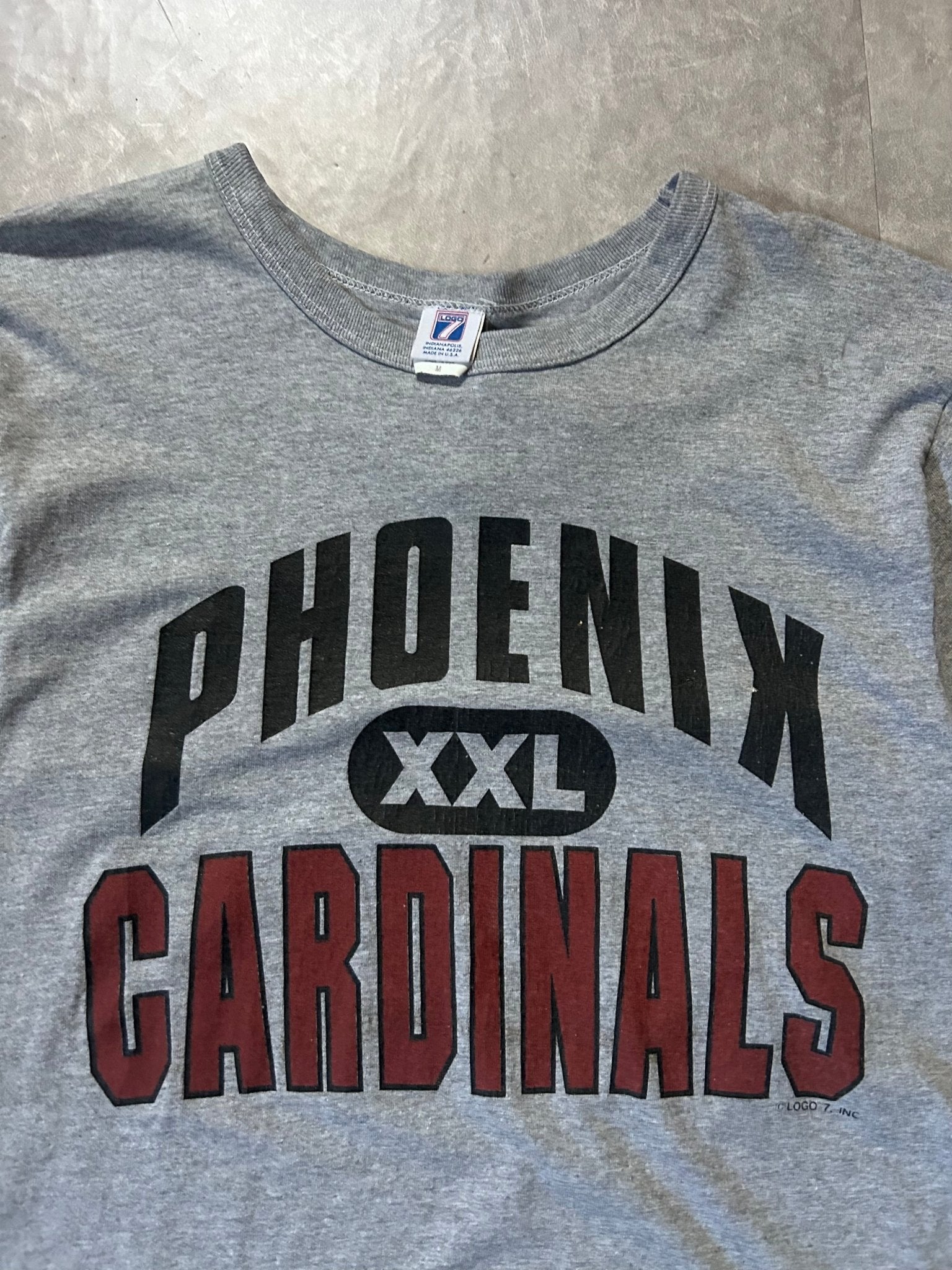 90's Vintage Phoenix Cardinals "XXL" Gray T-Shirt - M - M | Martin City Vintage