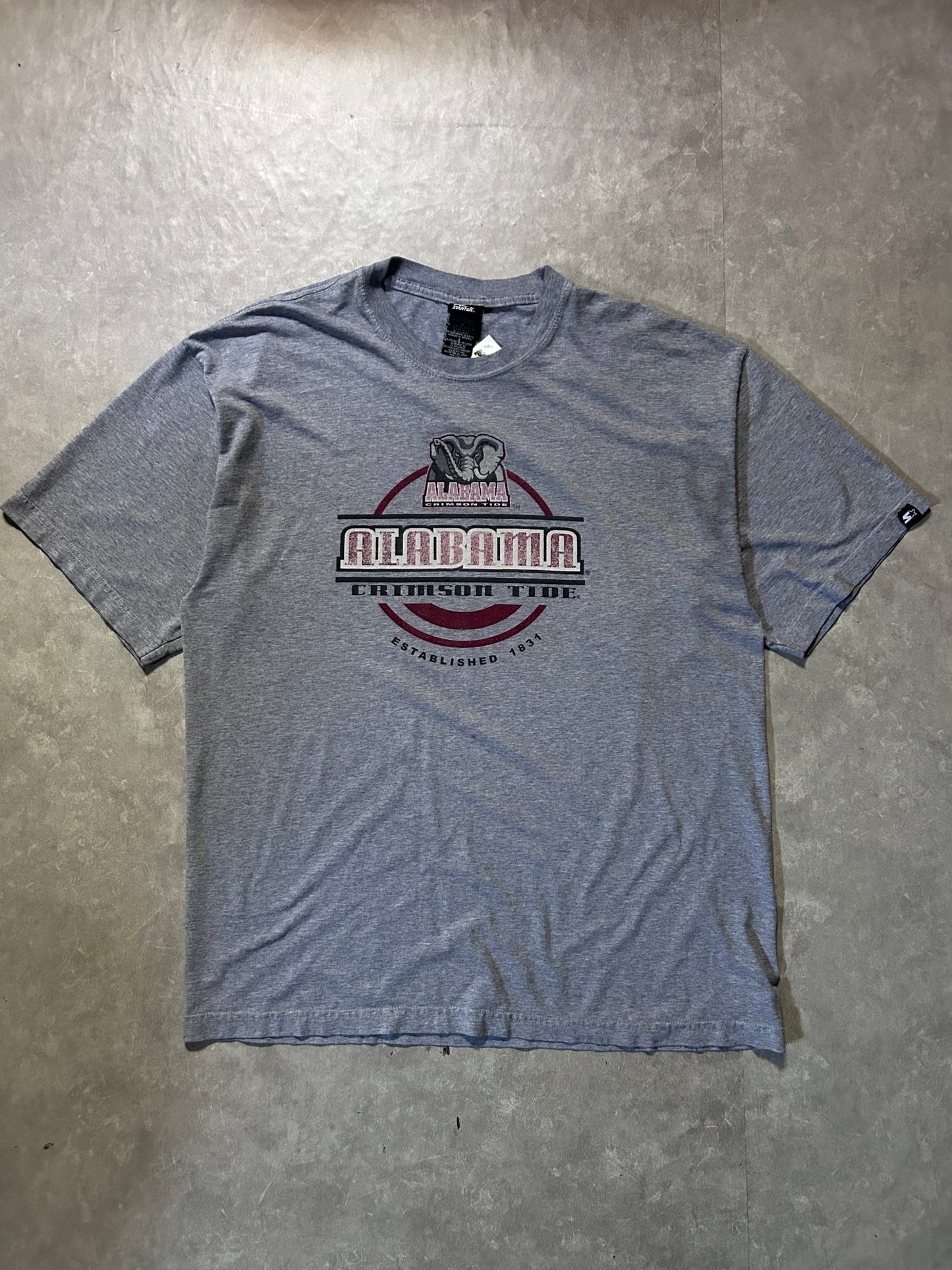 2000's Vintage Alabama Crimson Tide Starter Grey T-Shirt - L - L | Martin City Vintage