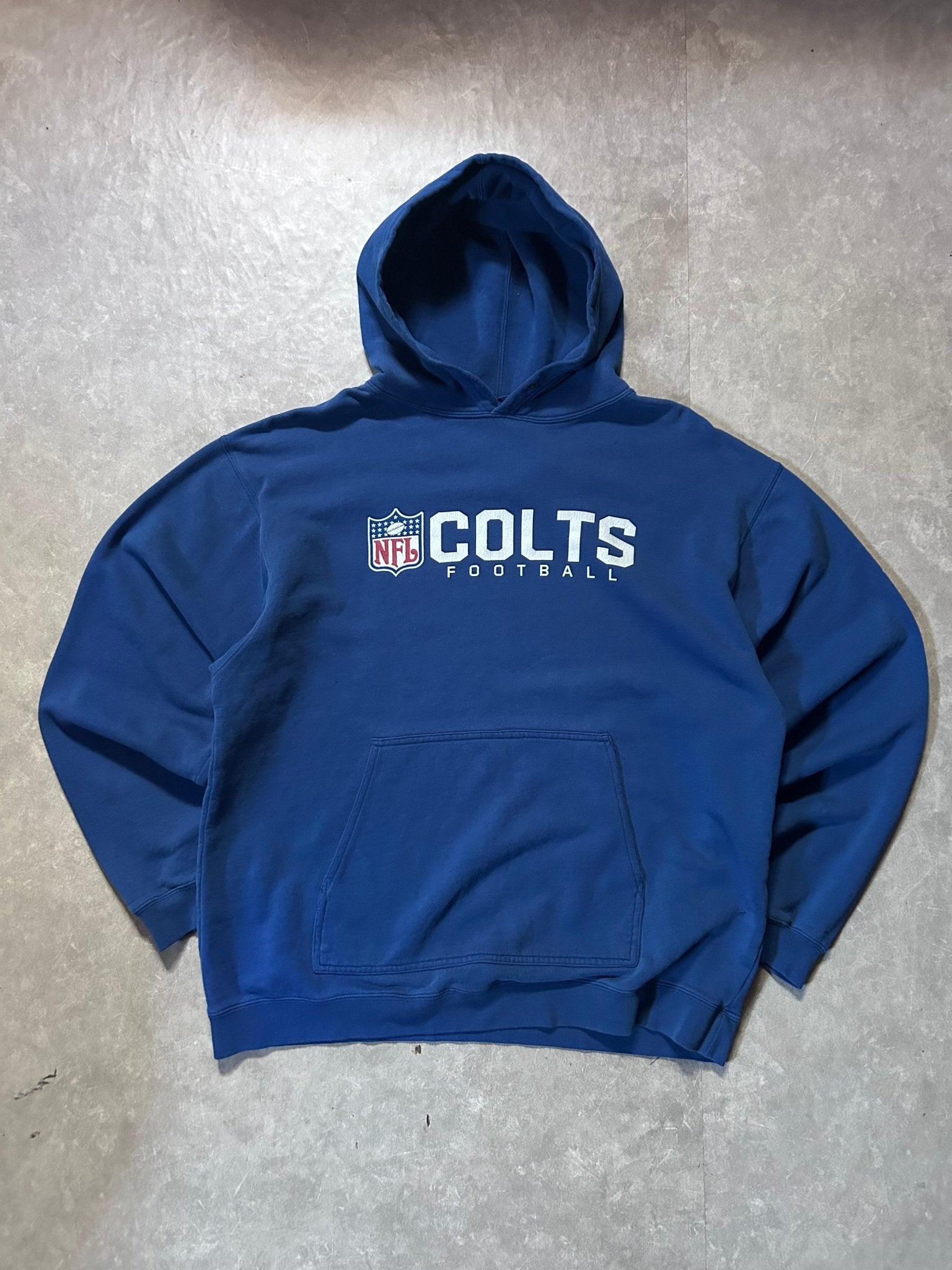 2000's Vintage Indianapolis Colts Reebok Blue Hoodie - XL - XL | Martin City Vintage