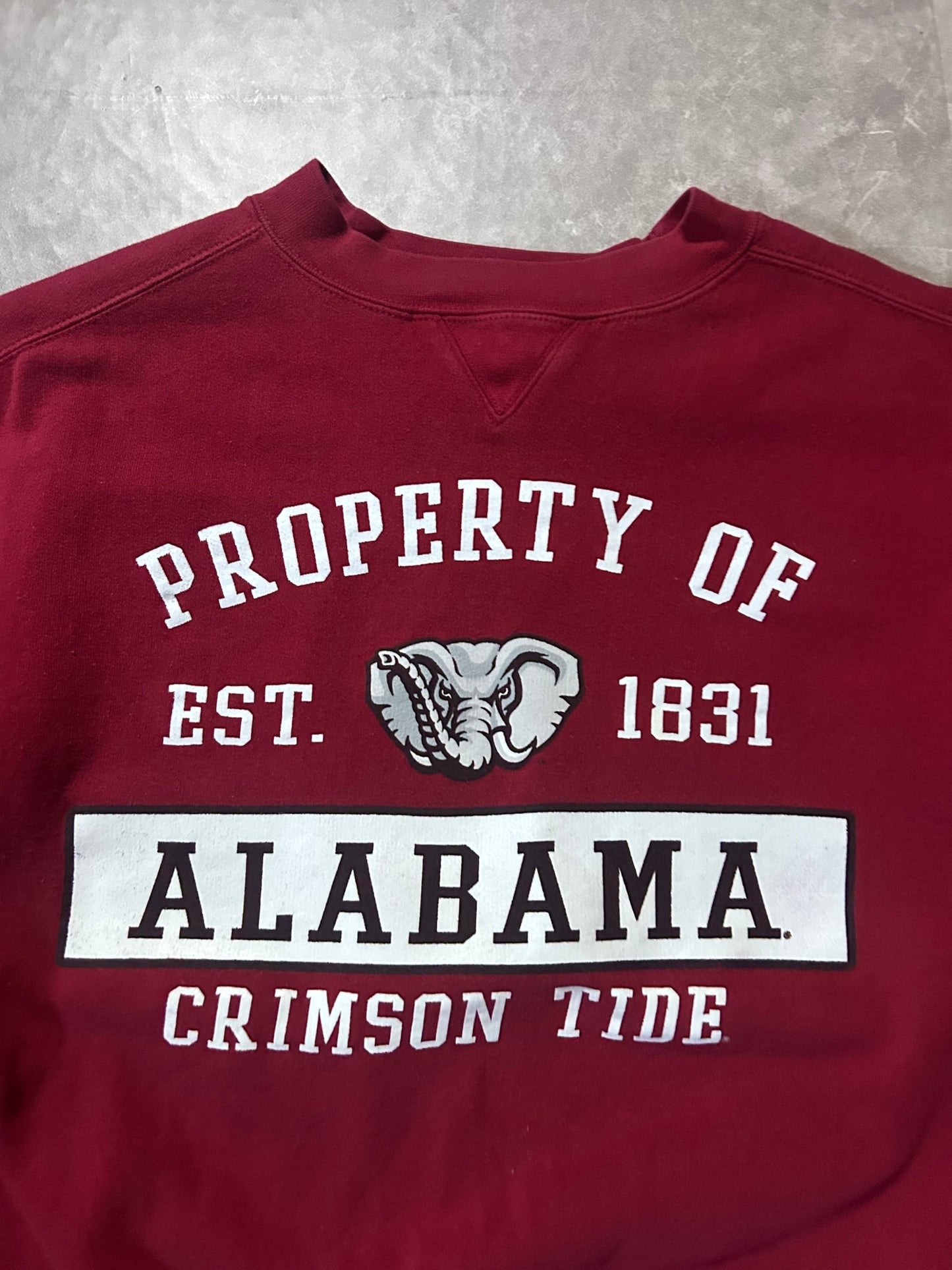 2000's Vintage Alabama Crimson Tide Script Crimson Crewneck - XL - XL | Martin City Vintage