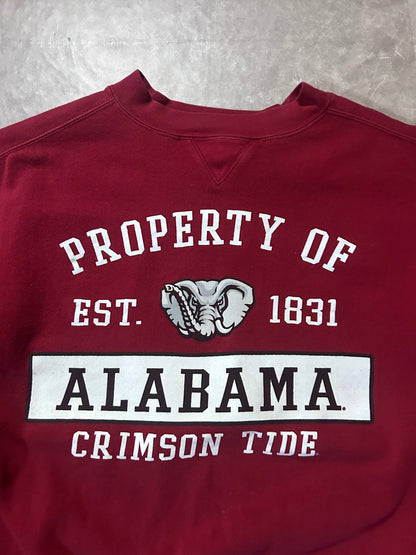 2000's Vintage Alabama Crimson Tide Script Crimson Crewneck - XL - XL | Martin City Vintage