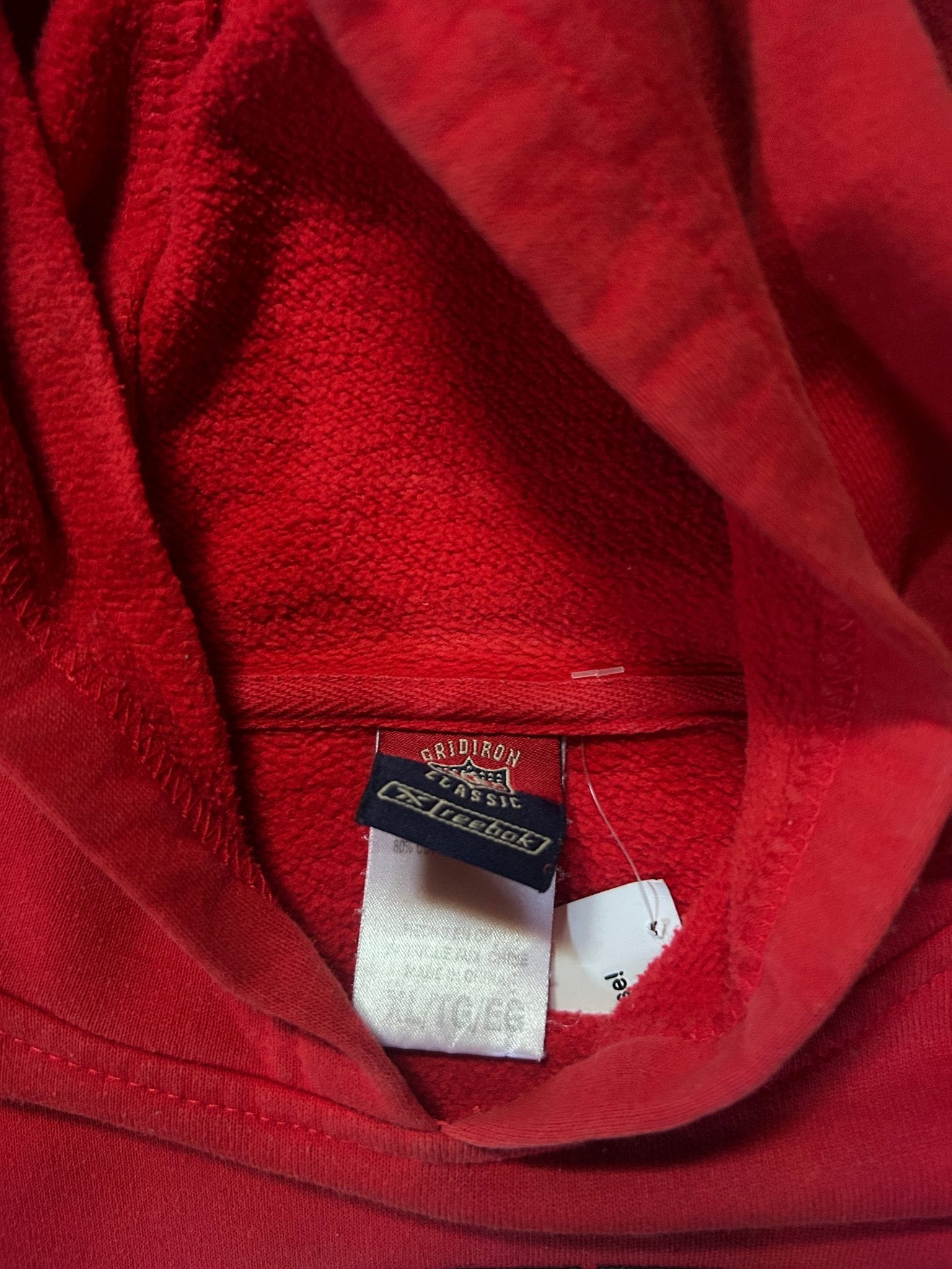 2000's Vintage Kansas City Chiefs Reebok Paint Spattered Red Hoodie - XL - XL | Martin City Vintage