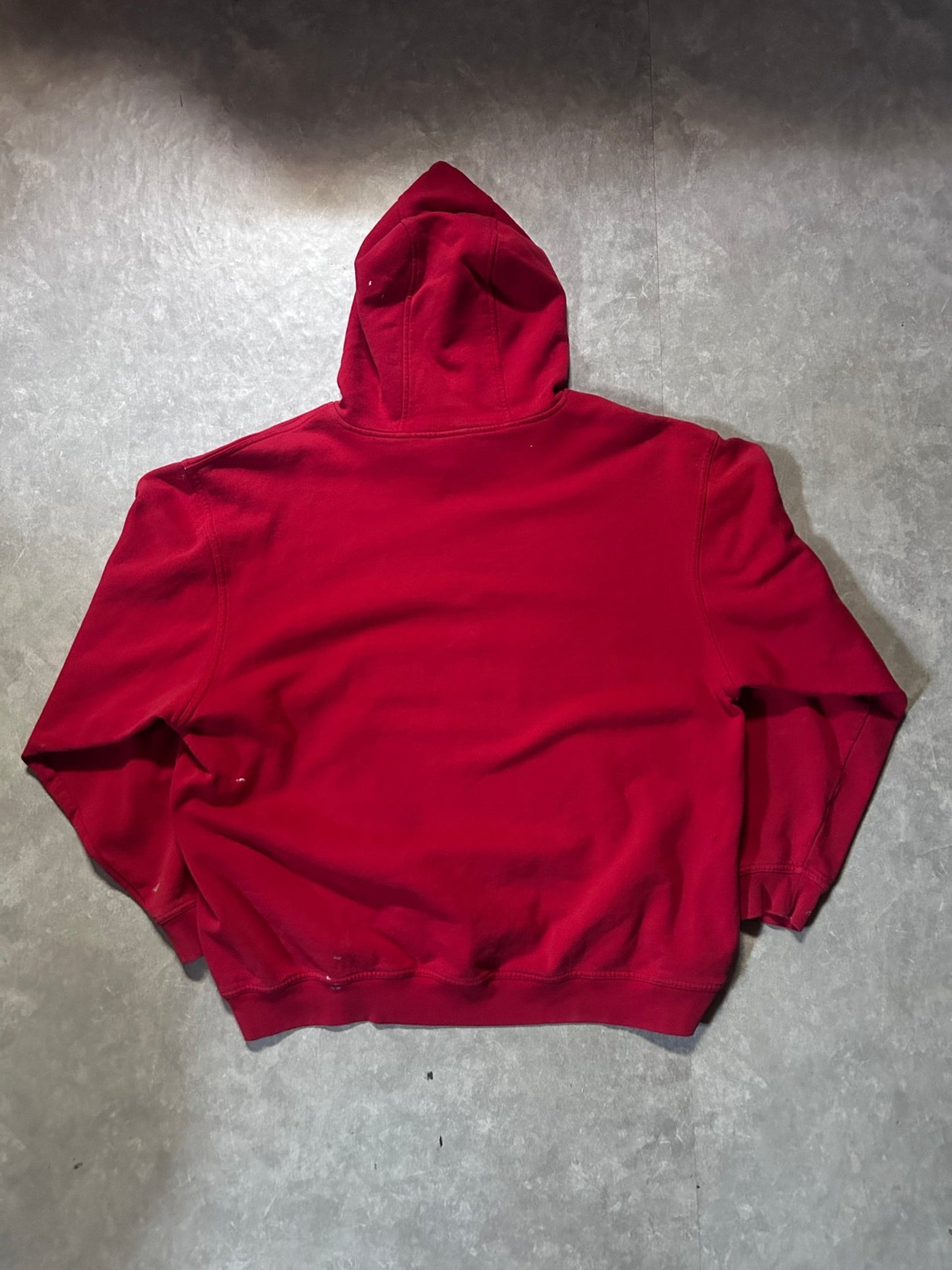 2000's Vintage Kansas City Chiefs Reebok Paint Spattered Red Hoodie - XL - XL | Martin City Vintage