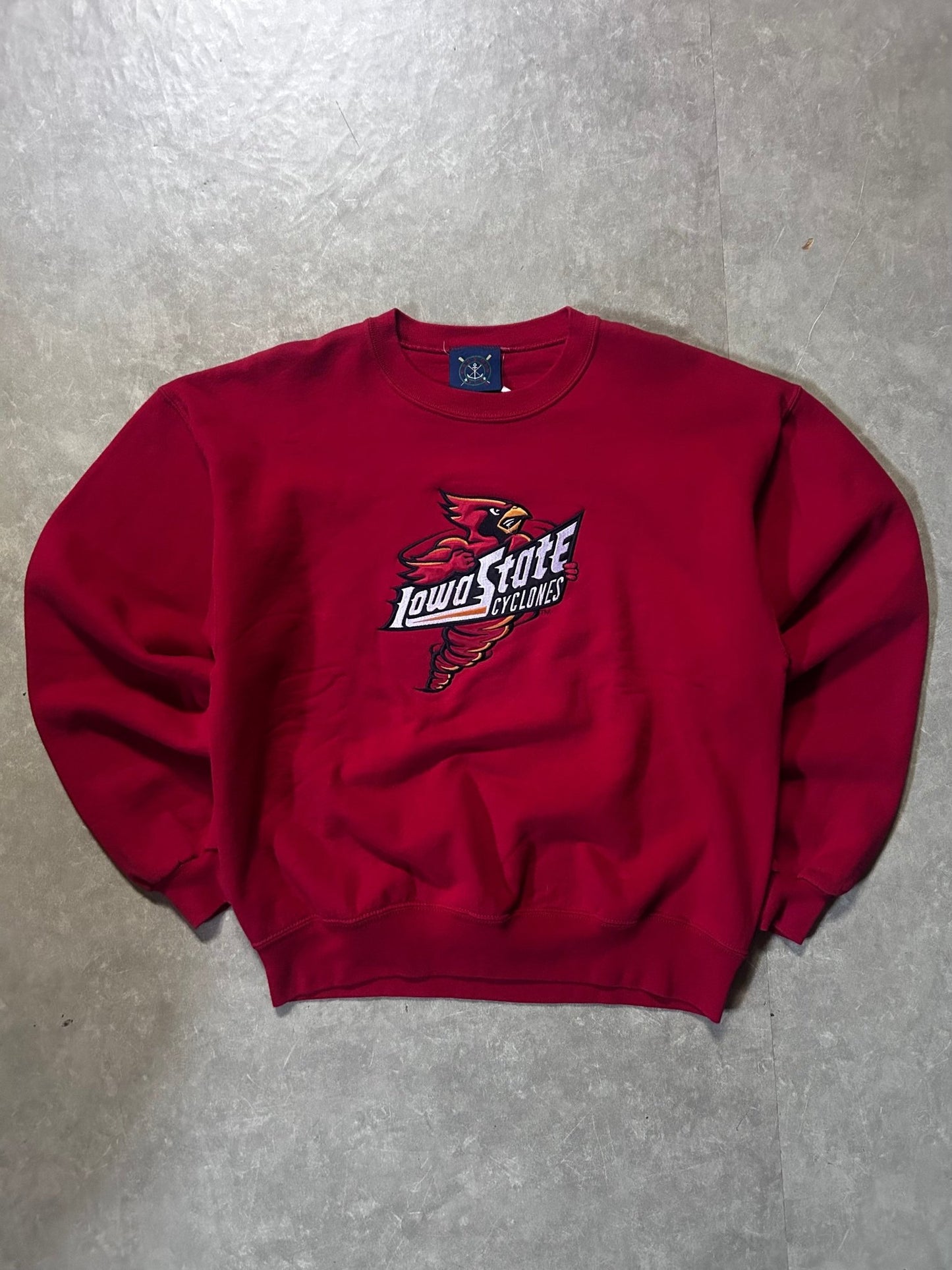 90's Vintage Iowa State Cyclones Logo Red Crewneck - L - L | Martin City Vintage
