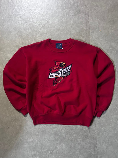 90's Vintage Iowa State Cyclones Logo Red Crewneck - L - L | Martin City Vintage